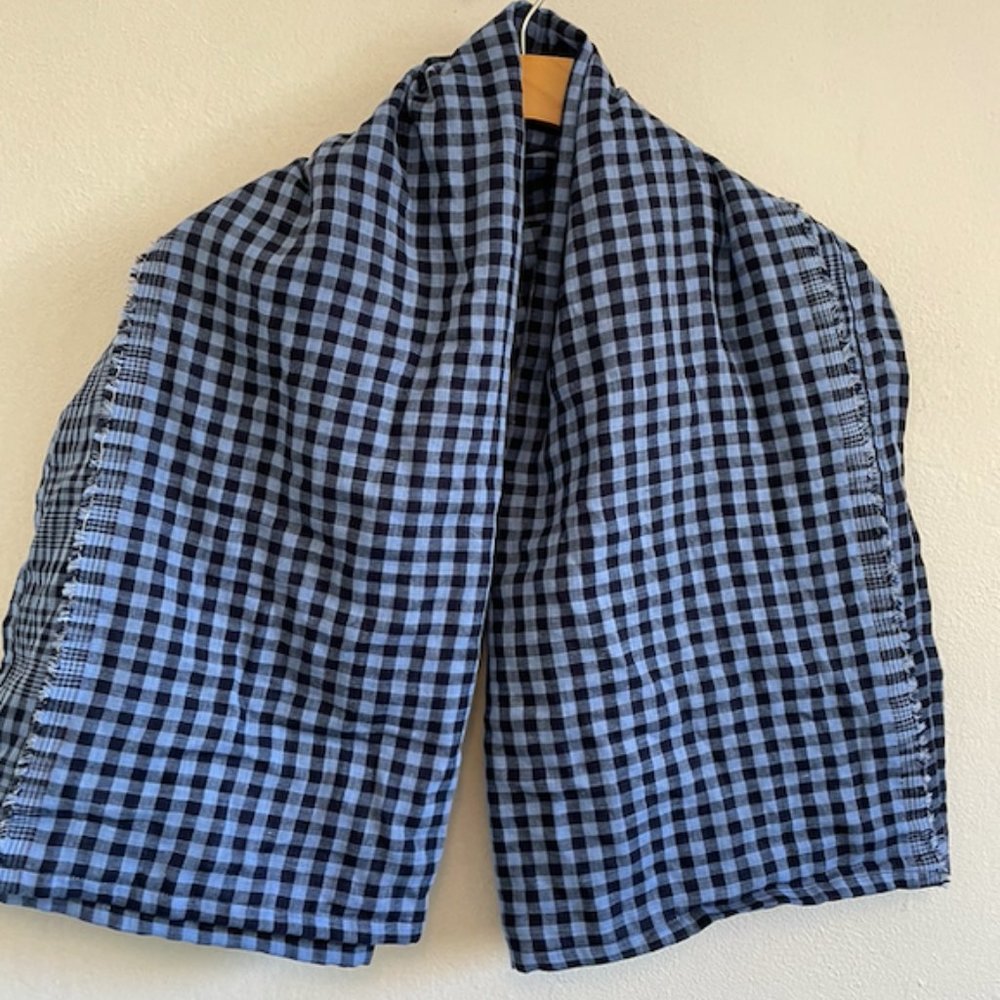 Conscious Clothing Gingham Gauze Scarf